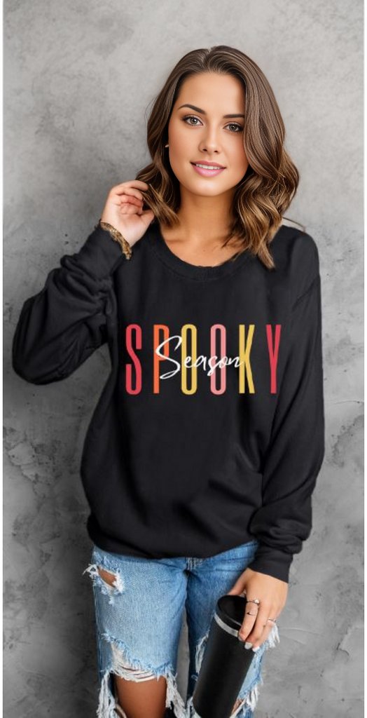 Spooky Season Halloween Fashion Graphic Sweatshirt