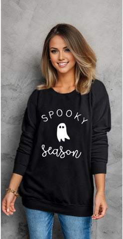 SPOOKY Season Ghost Graphic Sweatshirt