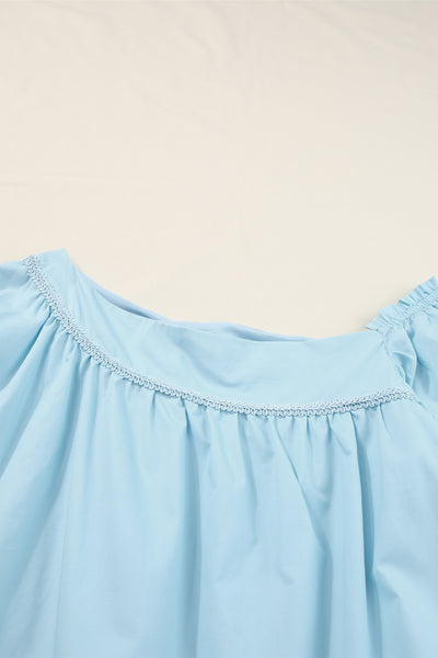Puff Sleeve Asymmetric Dress
