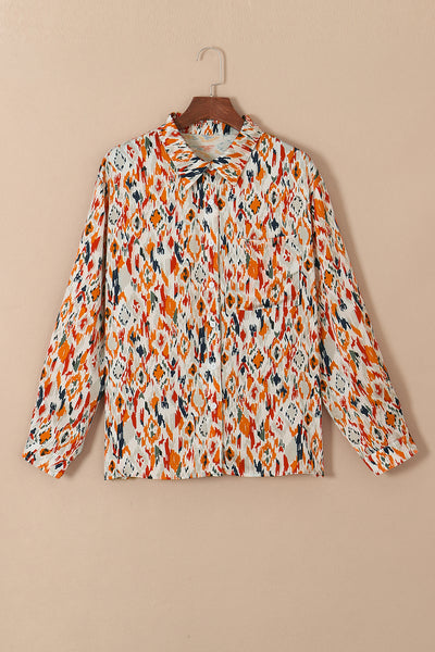 Plus Size Abstract Blouse