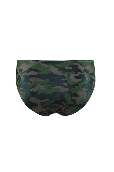 Camo Halter Neck Backless Two-piece Swimsuit