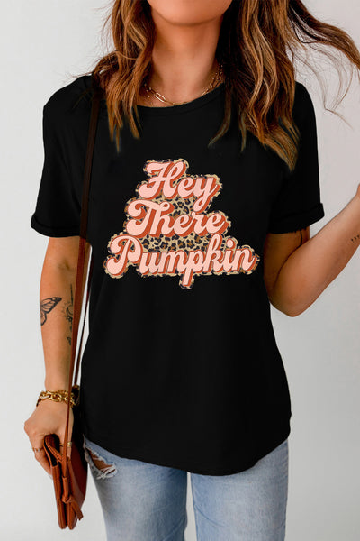 Hey There Pumpkin Short Sleeve Graphic Tee
