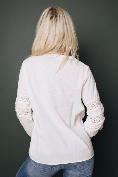 Bethany Lace Crochet Shirt