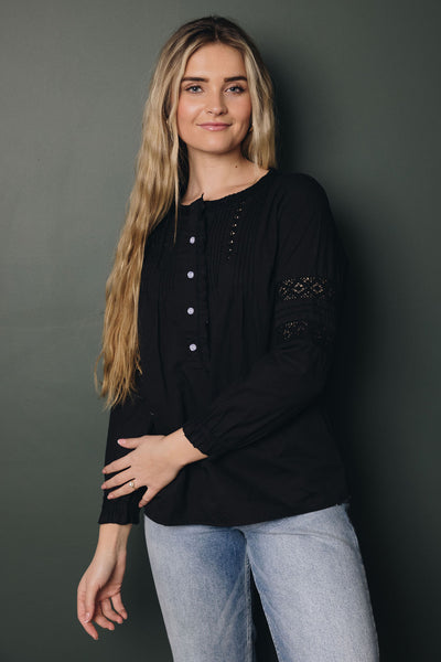 Bethany Lace Crochet Shirt