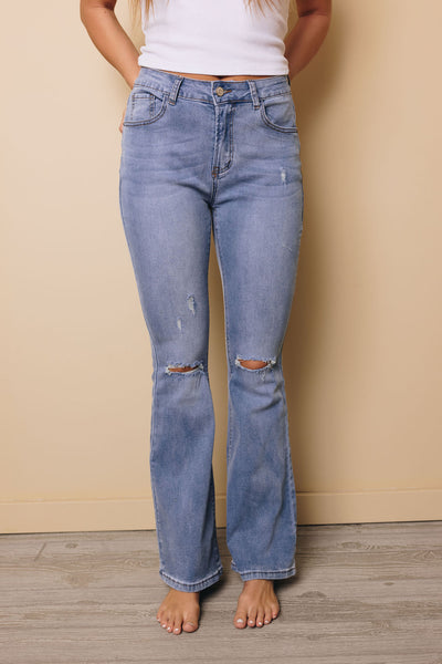 Max Ripped Flare Jeans
