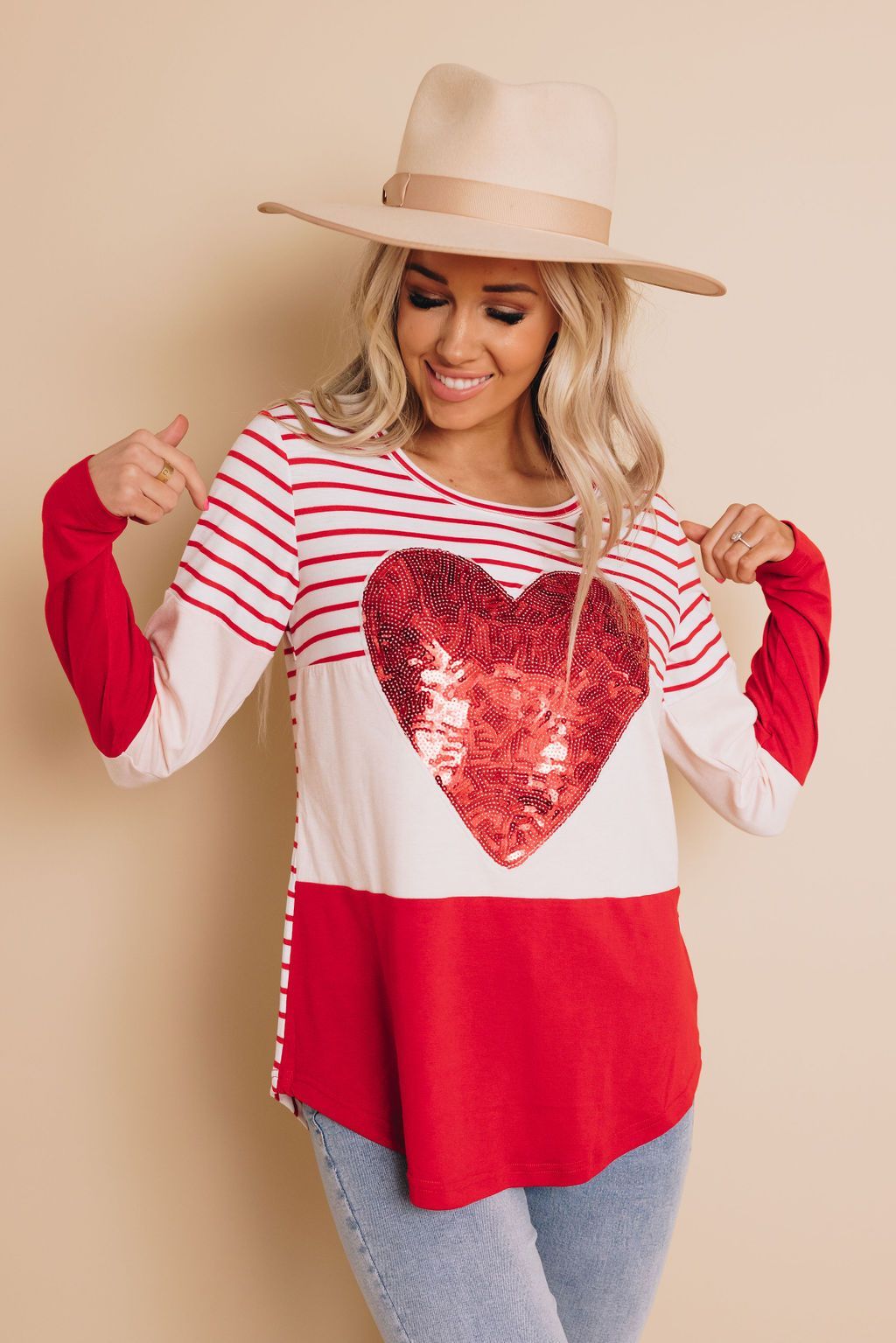 Be My Valentine Heart Top