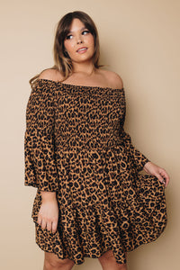 Plus Size Melanie Leopard Dress