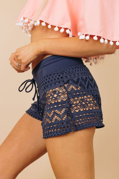 Created Space Lace Swim Shorts