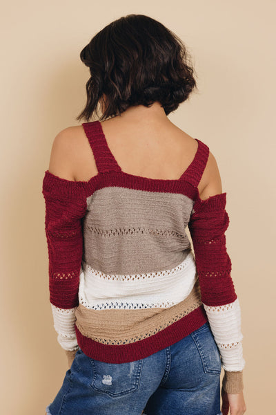 Isla Cold Shoulder Sweater