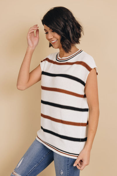 All The Best Striped Knit Top