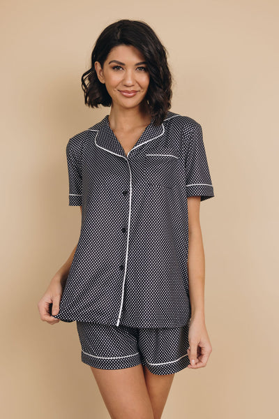 Iverson Printed Satin Pajama Set