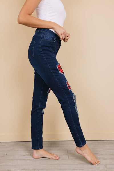 Lady P Plaid Jeans