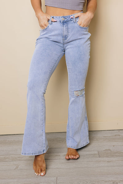 Henley Flare Jeans