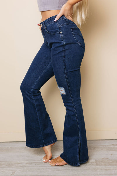 Henley Flare Jeans
