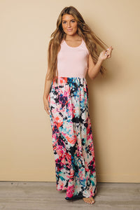 Adeline Floral Maxi Dress with Pockets