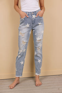 Free Spirit Star Print Jeans