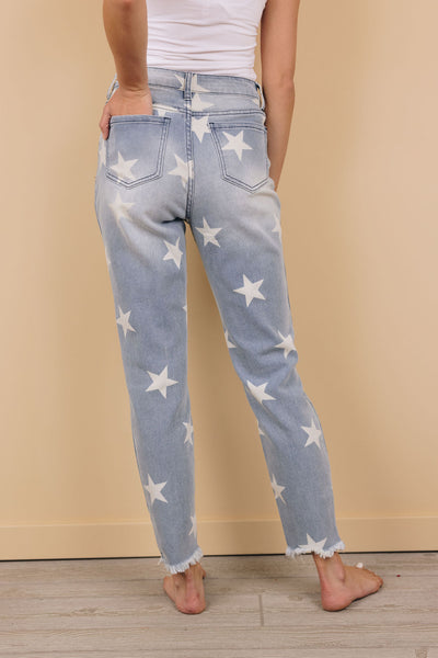 Free Spirit Star Print Jeans