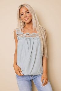 Wena Cut-out Sleeveless Top