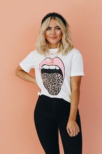 Leopard and Lips Tee