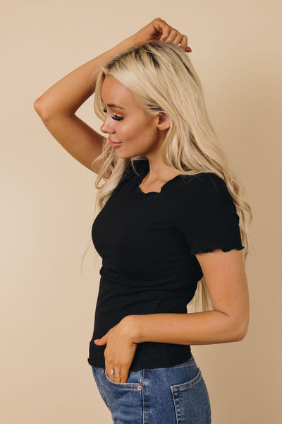 Melville Ribbed Knit Crop Top