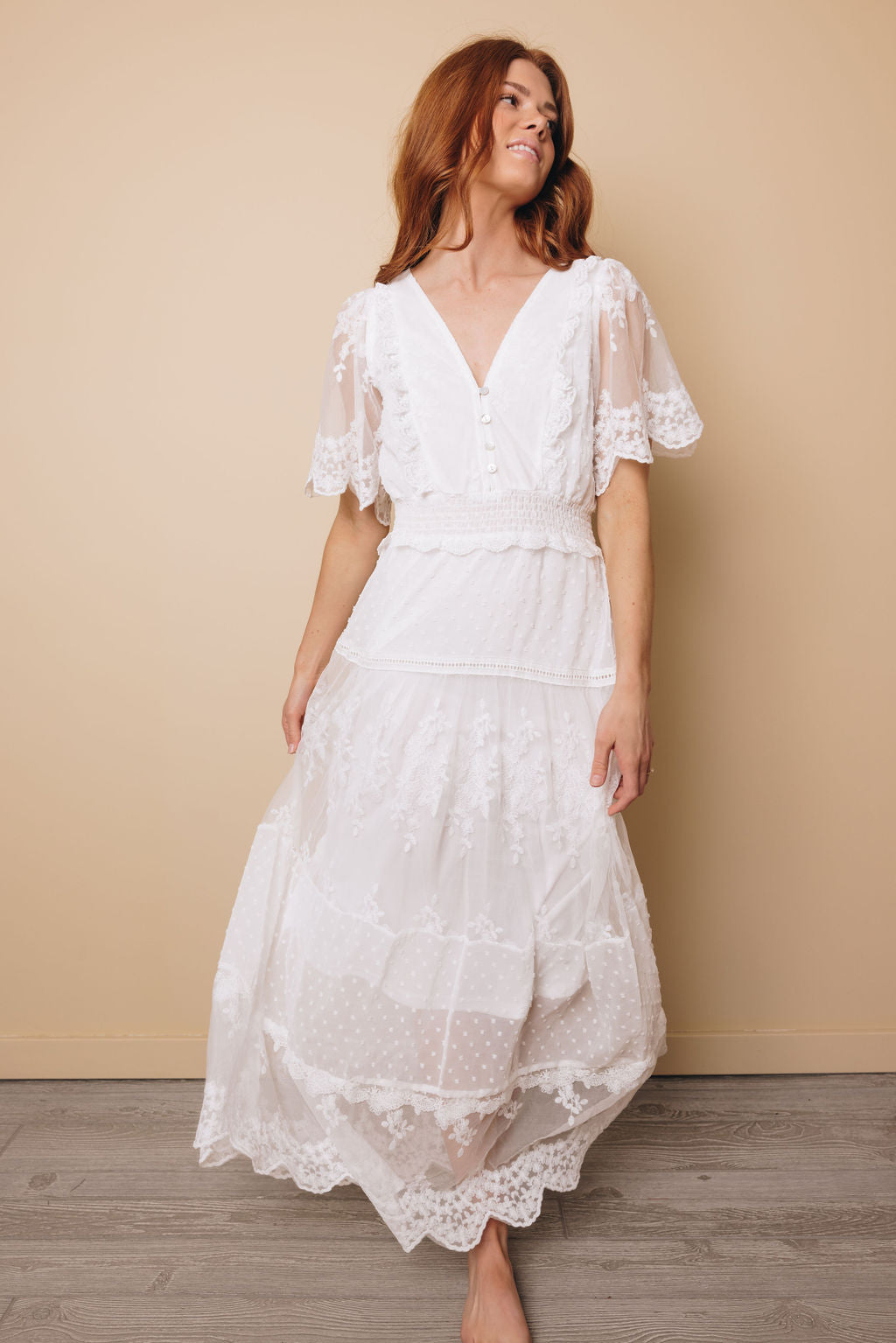 All the Frills Lace Gown
