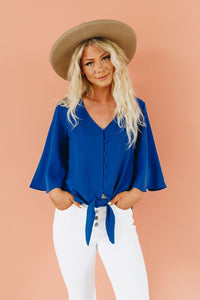Forever Tonight Tie Detail Top