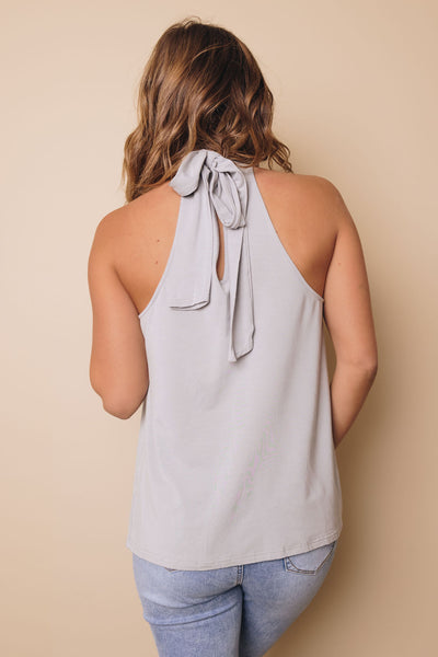 Meet Me in the Middle Neck Tie Tank Top