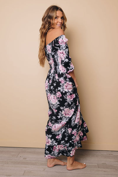 Ivette Floral High Waist Maxi Dress
