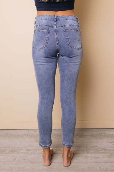Caroline Mid Waist Skinny Jeans