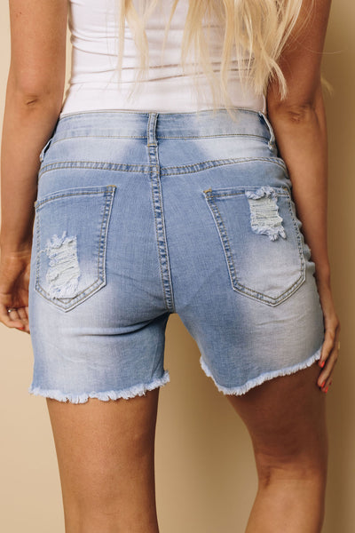 Brea Cut Off Denim Shorts