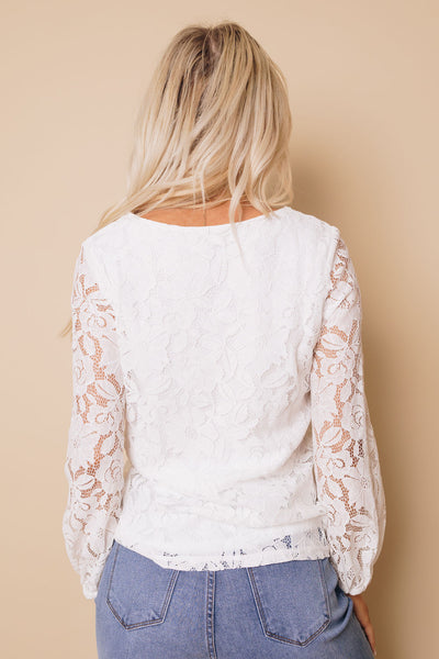 Shawn Puff Sleeve Lace Blouse