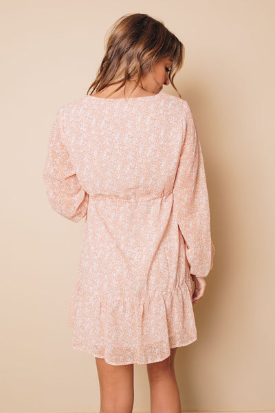 Lisa Floral Bubble Sleeve Dress