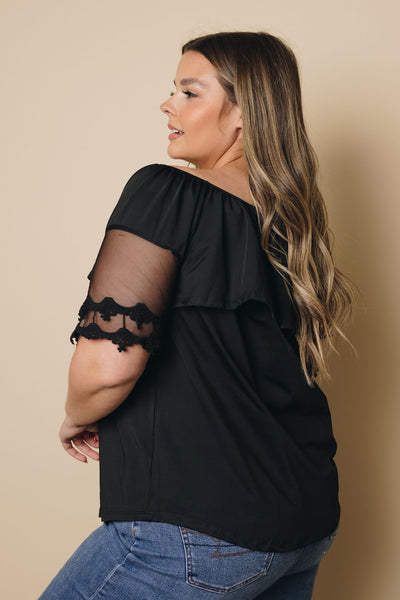 Plus Size - Giving Thanks Off The Shoulder Top