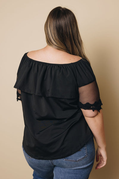 Plus Size - Giving Thanks Off The Shoulder Top