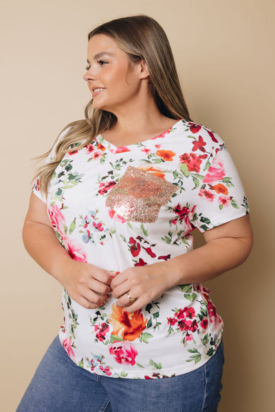 Plus Size - Farland Floral Tee