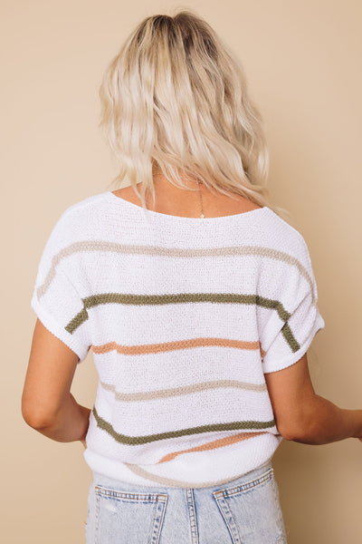 Camille Striped Knit Top