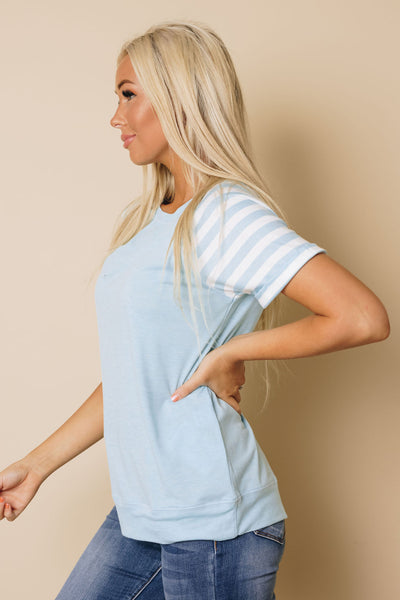 Olympe Sleeve Striped T-shirt