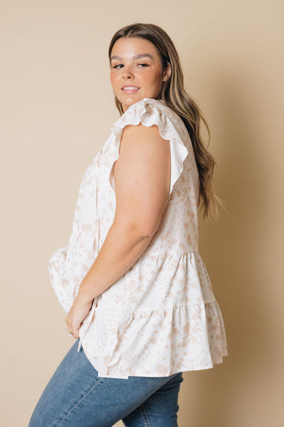 Plus Size - Hayes Ruffled Floral Top