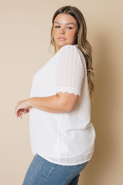Plus Size - Flavia Lace Crochet Blouse
