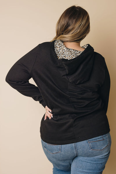 Plus Size - Dasha Leopard Hoodie