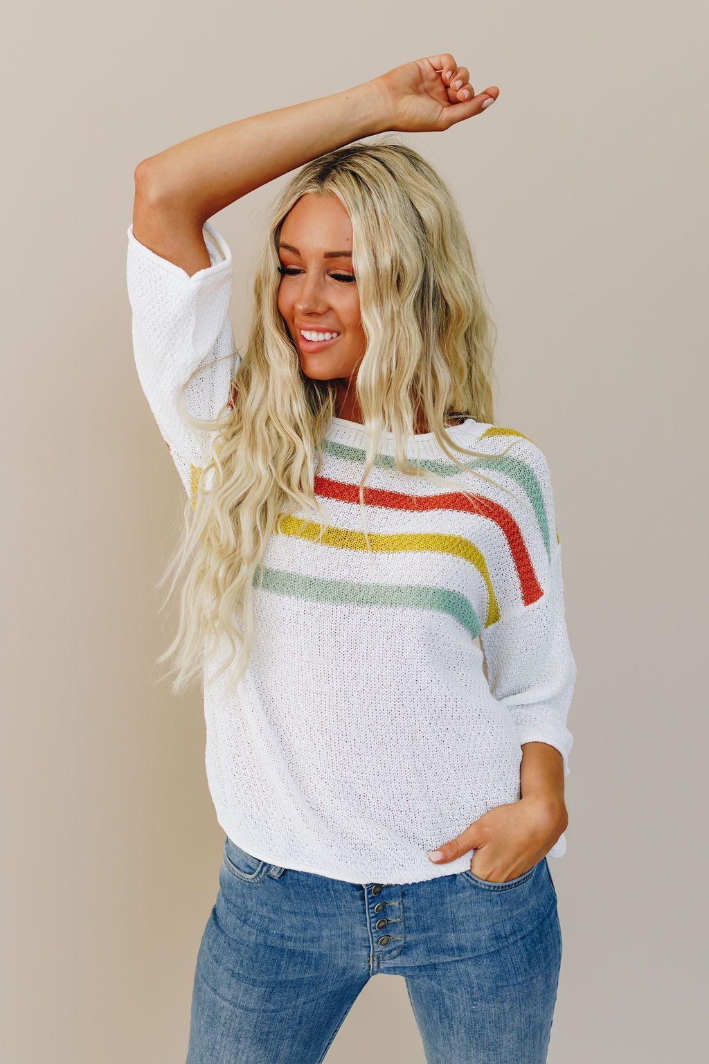 Stripes For Days Lightweight Sweater