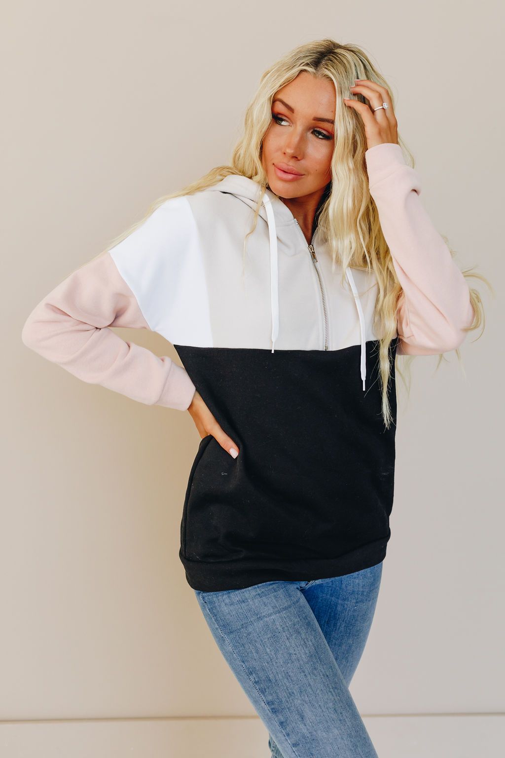 Block Out the Haters Half Zip Jacket