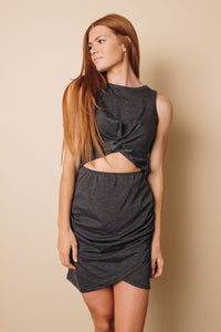 May Twist Hollow-out Bodycon Mini Dress