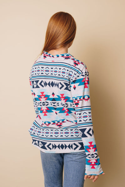 Elaine Aztec Pattern Sweatshirt