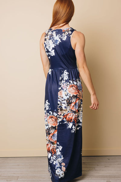 Tanya Floral High Waist Maxi Dress