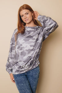 Meredith Camo Pullover