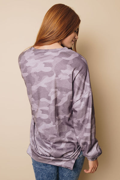 Meredith Camo Pullover