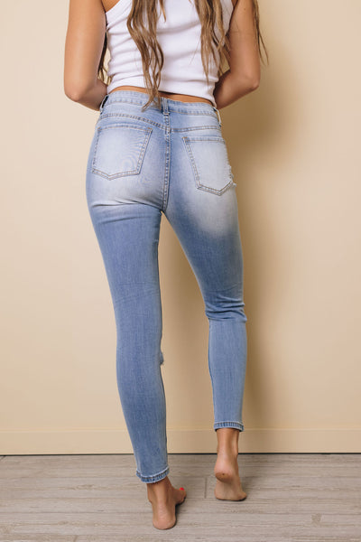 On The Harbor Distressed Skinny Jeans