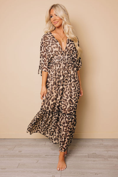 Scotti Leopard High Waist Dress