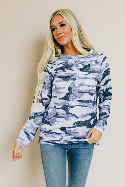 Don't Blend In Camo Pullover